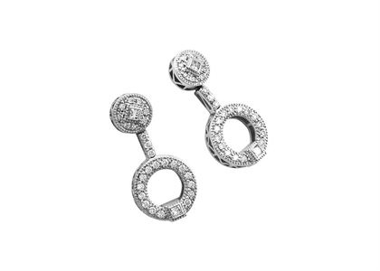 Rhodium Plated | Chandelier Earrings